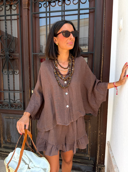 Conjunto Lino Choco