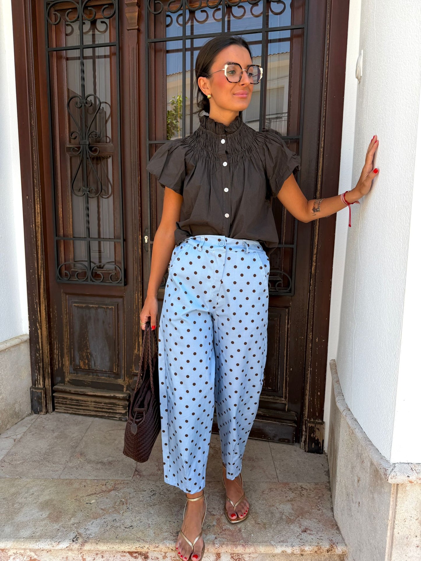 Pantalón Lunares Azul